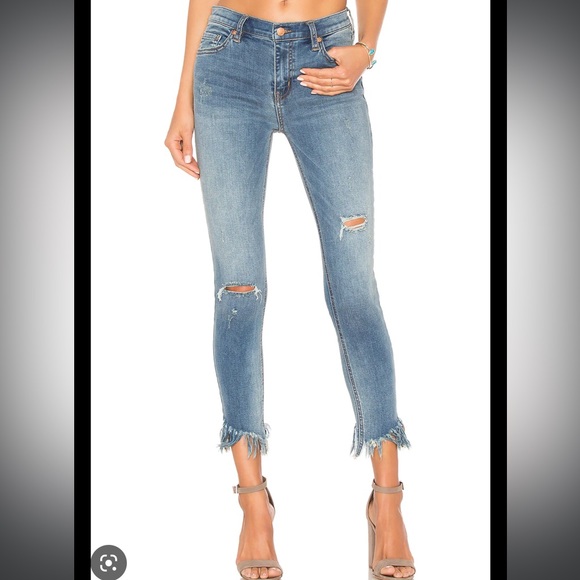 Free People Great Heights Frayed Skinny Jeans size 27 - Picture 2 of 12